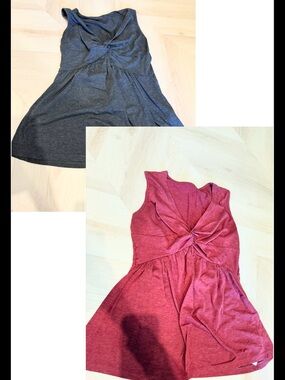 BUNDLE Women's Twist-Front Tank Top - Charcoal
